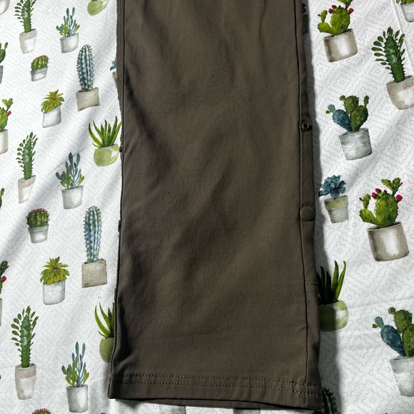 PrAna Breathe Straight Fit Brown Men’s Pants 36X34 Vented Cargo Stretchy - Picture 4 of 16